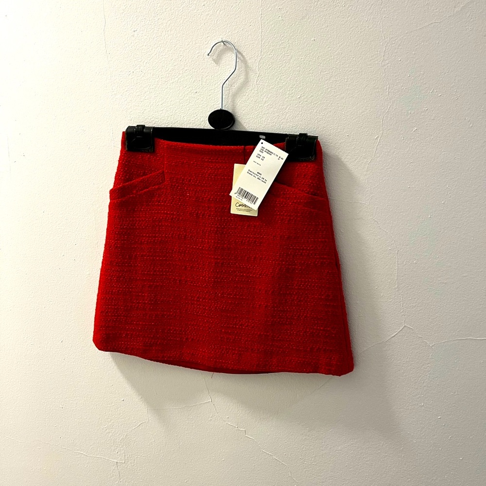 Awesome mod red a-line miniskirt from Mango
